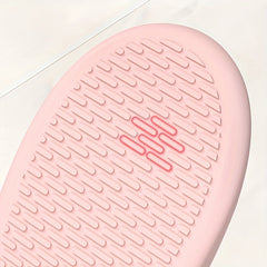 Men's Embossed Slides Non Slip Slippers Open Toe Shoes