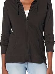 Solid Zip Up Hoodie Casual Long Sleeve Hoodies Sweatshirt