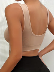 3pcs Solid Wireless Bra Comfy & Breathable Intimates Bra