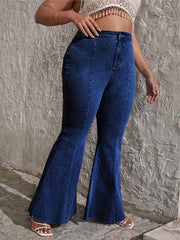 High Rise Flared Leg Jeans