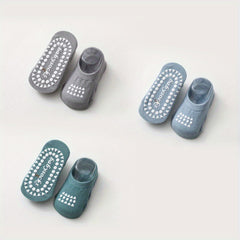 3 Pairs Baby Non-Slip Trampoline Socks Soft Comfortable Breathable Floor Socks