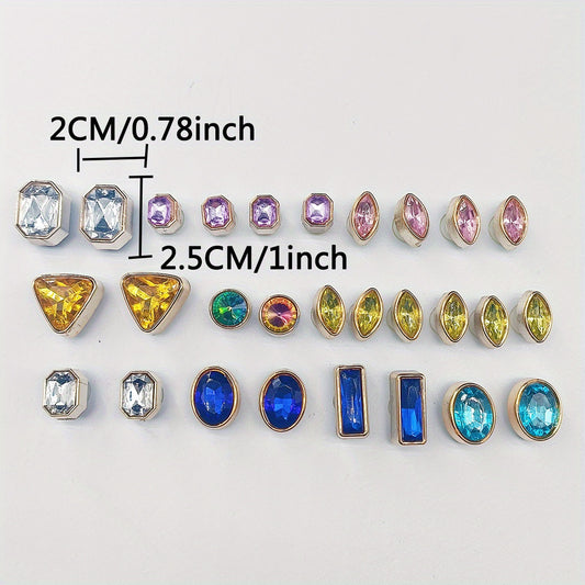 Colorful Rhinestone Shoe Decoration Set
