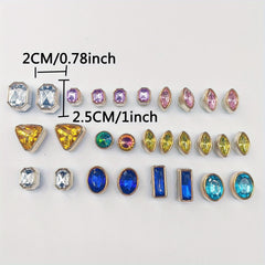Colorful Rhinestone Shoe Decoration Set