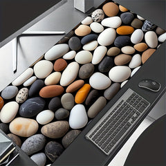 Colorful Stone Anti Slip Large Mousepad for PC Game Keyboard