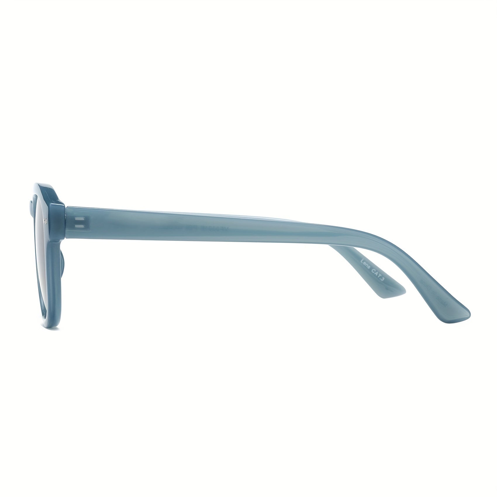OUWEN Polarized Round Sunglasses Milky/Smoke UV400 Protection VF2221E