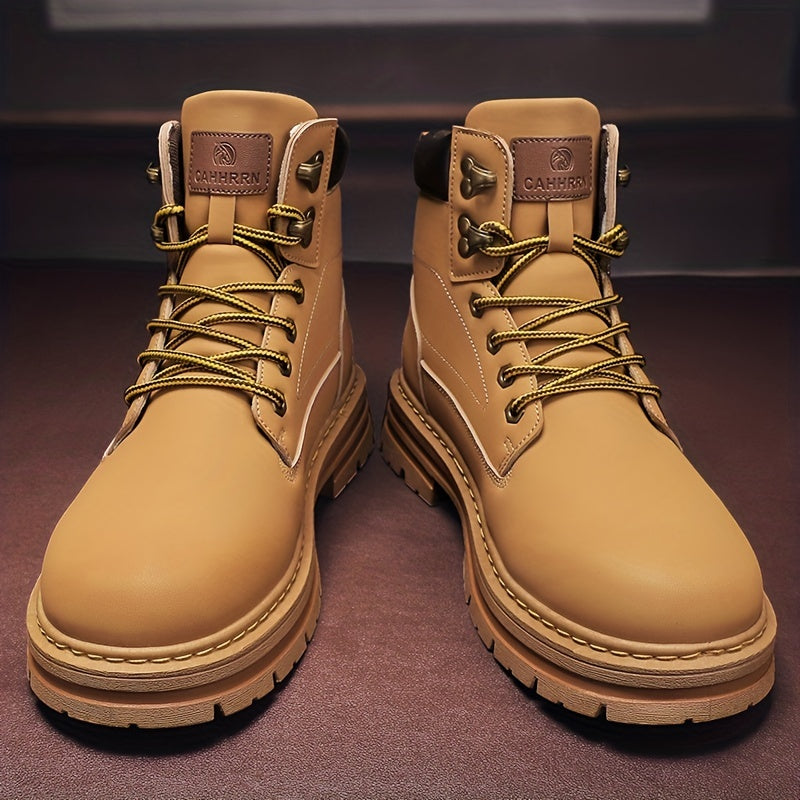 Men's Service Combat Casual Army Boots Hook And Loop Fastener