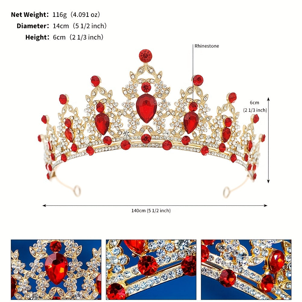 Crystal Wedding Crown Rhinestone Headband Princess Tiara