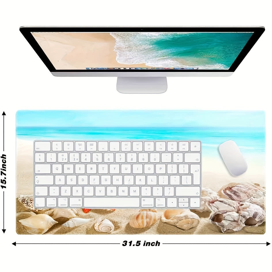 Summer Beach And Starfish Mouse Pad XXL Large 80.01x39.88 cm