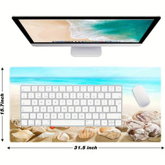 Summer Beach And Starfish Mouse Pad XXL Large 80.01x39.88 cm