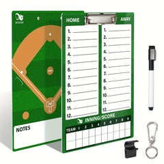 Dry Erase Coaches Clipboard with Baseball Coach Board & Marker