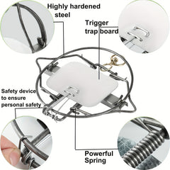 2 Pack Spring Traps - Outdoor and Home Use