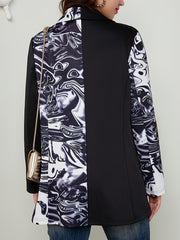 Colorblock Long Sleeve Blazer