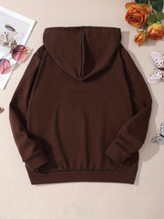 Kid Teen Girls' Vintage Sun Hooded Sweatshirt Top