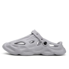 Men's Non-slip Hollow Clogs Sandals Grey