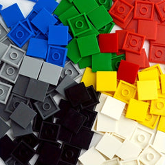 30pcs Building Blocks Set Flat Tiles Durable ABS Material Young Builders