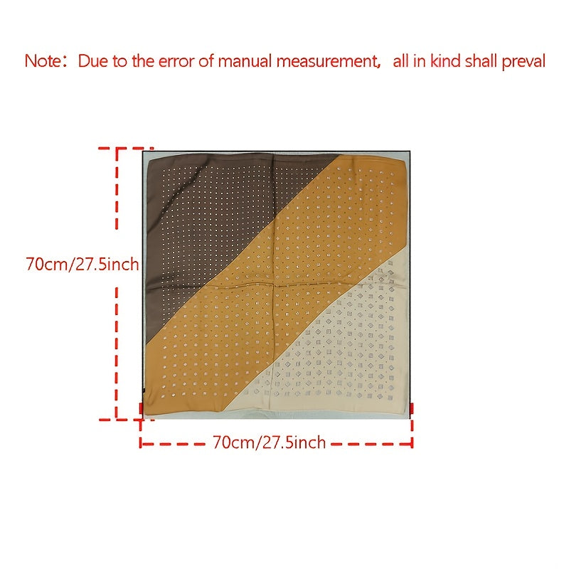 Striped Small Square Scarf Women's Shirts Decoration Neck Scarf