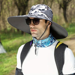 Men's Wide Brim Sun Hats UPF50 Waterproof Bucket Hat
