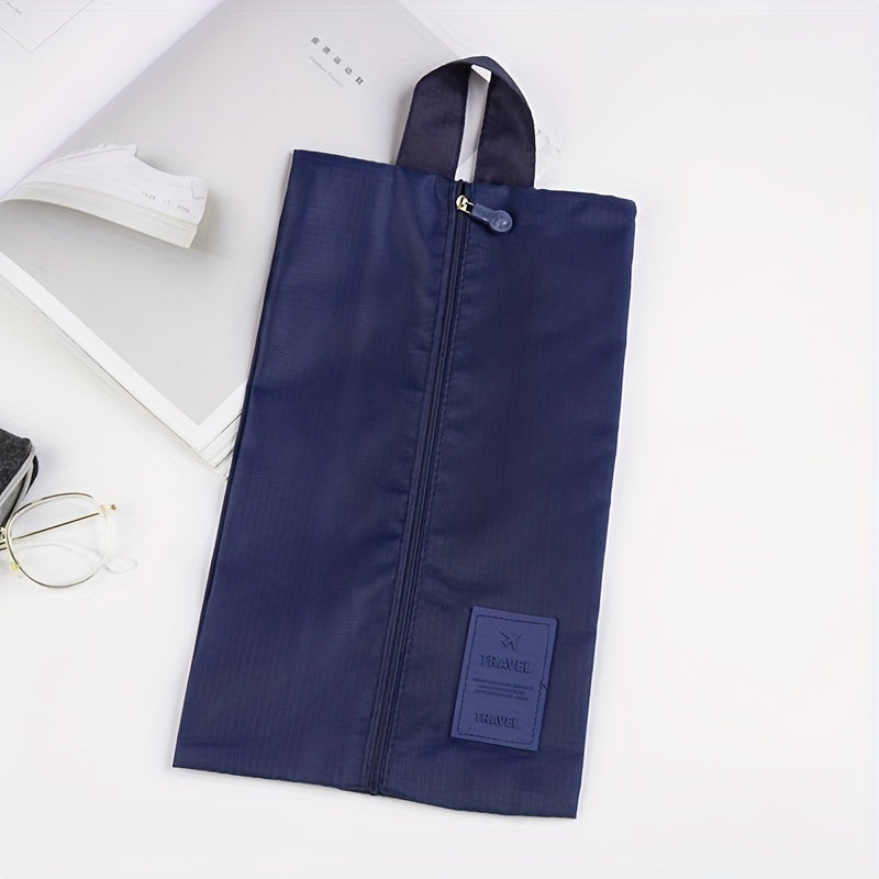Portable Nylon Shoes Storage Bag Travel Clothes Dustproof Zipper Pouch