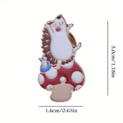 Animal Pendant Hedgehog Pendant Necklace Jewelry Gift