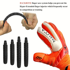 Pro Goalkeeper Gloves w/ Finger Protector & Bag for Soccer & Football