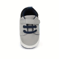Baby Boys Hook and Loop Fastener Sneakers Lightweight Non Slip Shoes