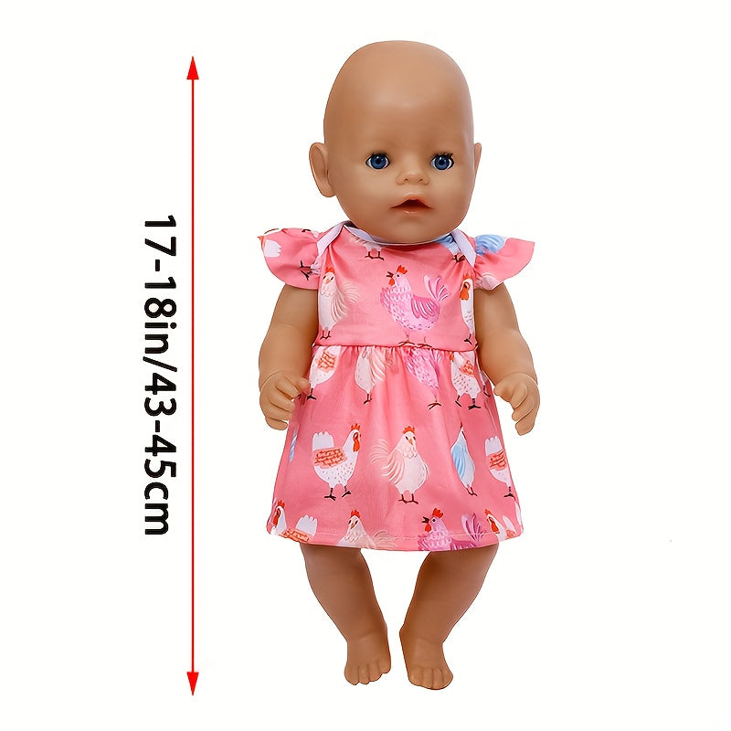 Chick Flamingo Unicorn Doll Clothes Set for 12-18 Inch Dolls