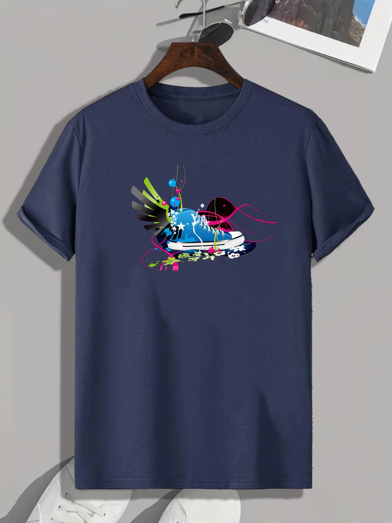 Sneaker Pattern Print Men's Comfy Sports T shirt