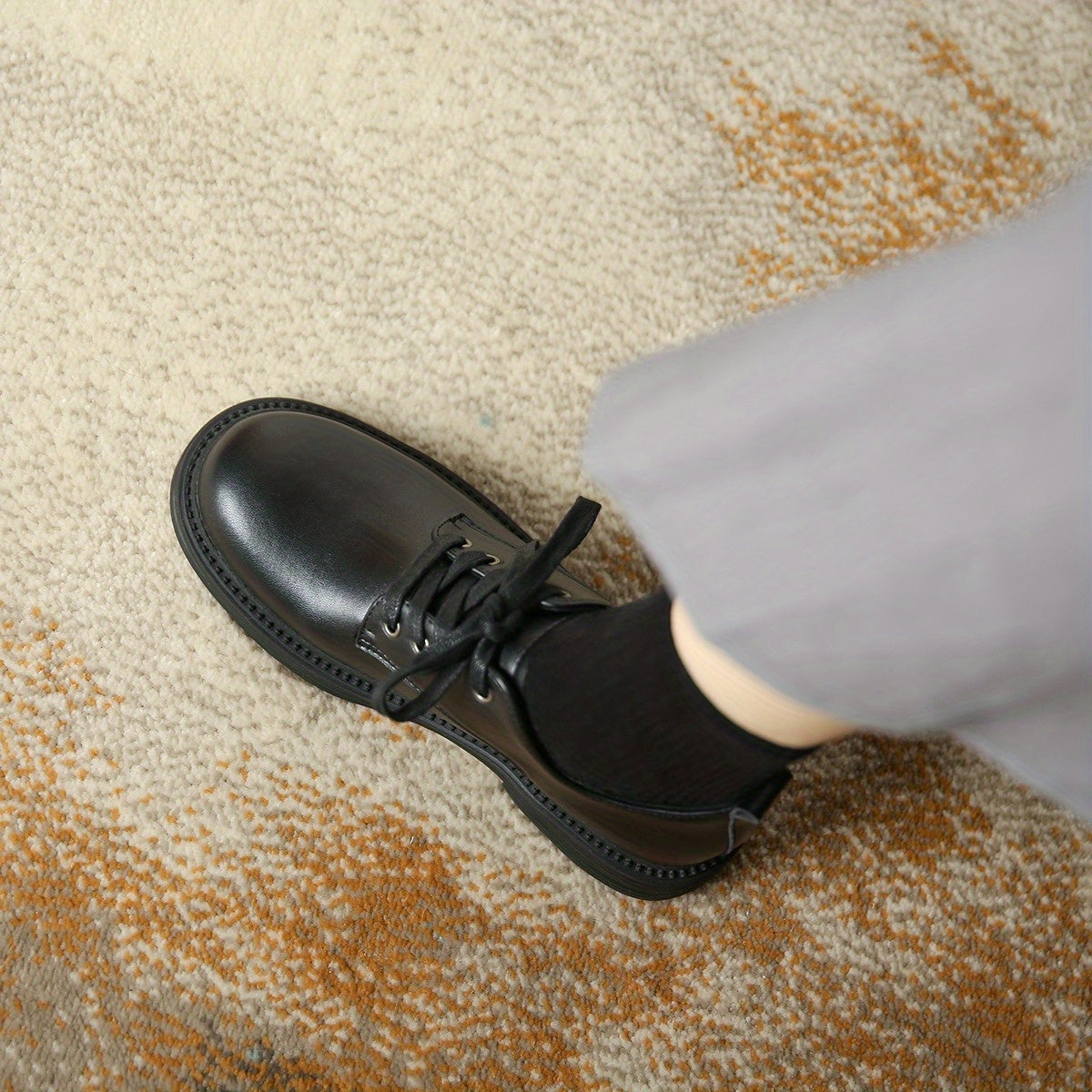 Women's Lace Up Oxfords Comfortable Plain Toe Shoes