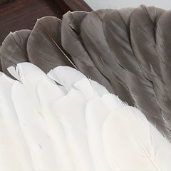 Portable Goose Feather Fan Chinese Style Vintage Fan
