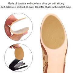 Non Slip Shoe Pads Adhesive Shoe Sole Protectors Yellow 4 Pairs