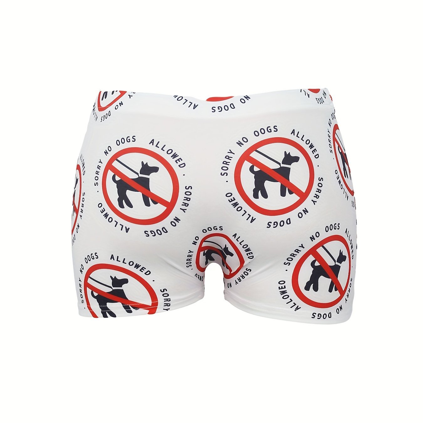 Graphic Print Skinny Shorts for Women