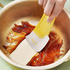 Non Stick Silicone Pan Scraper and Spatula for Kitchen Cleaning
