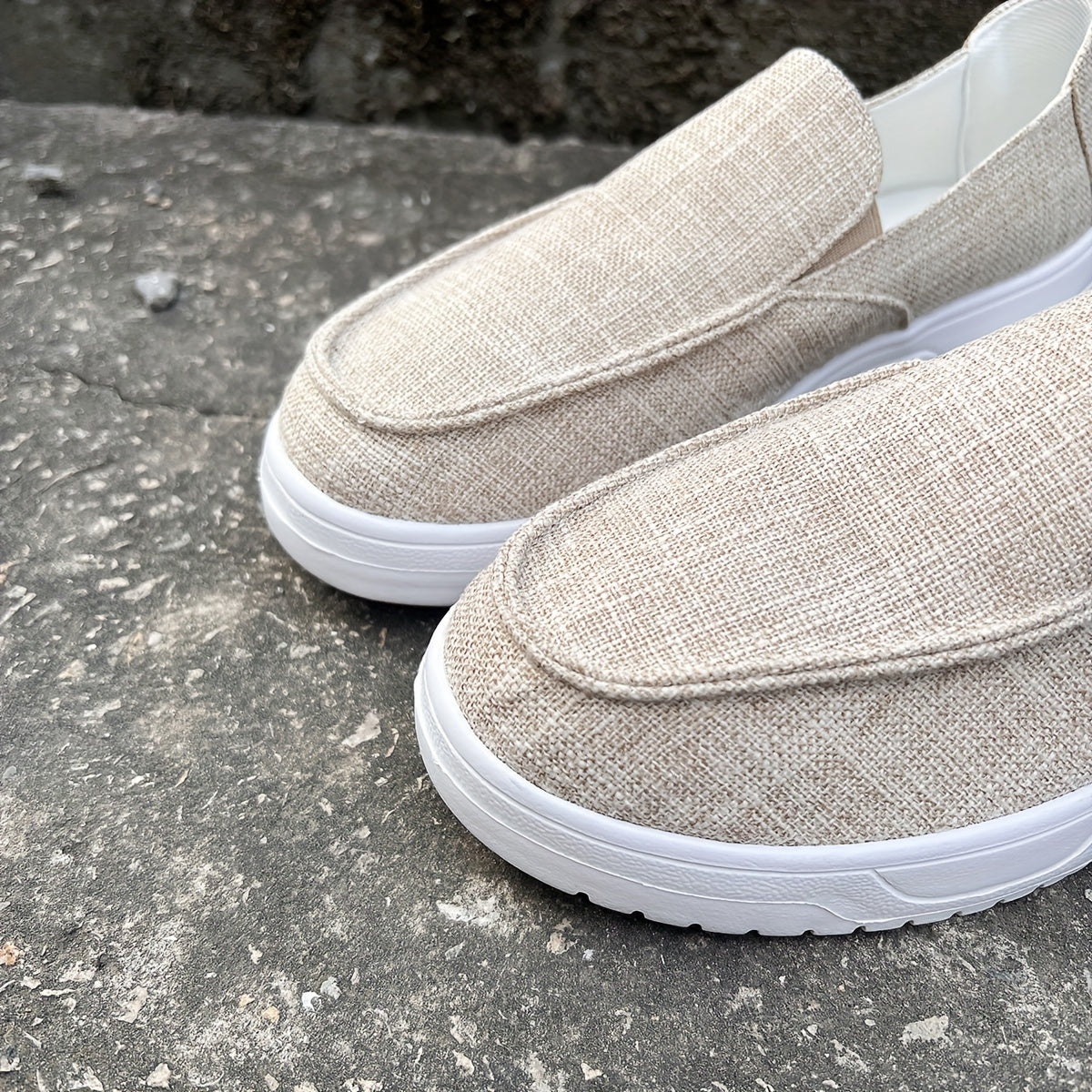 Women's Solid Flat Slip On Lightweight Shoes