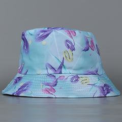 Spiral Letters Bucket Hat Reversible Lightweight Fisherman Cap