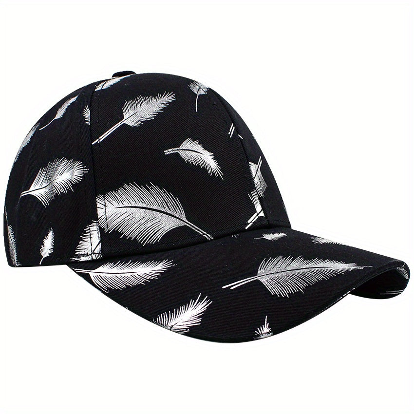 Feathers Baseball Cap Retro Outdoor Sports Classic Street Sunscreen Cap