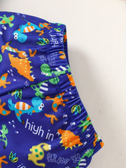 Boys Dinosaur Print Swimwear Set for Beach Vacation