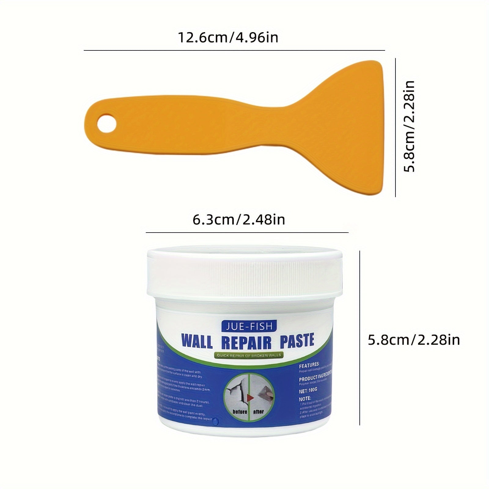 Wall Repair Paste 100g Waterproof Putty for Nail Holes Cracks