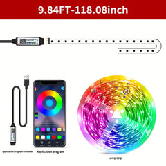USB TV Led Light Strip 114.3 CM Rainbow Tv Monitor Rear Light