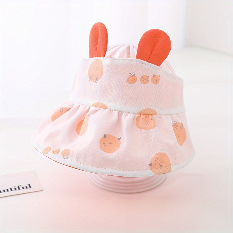 Cute Animal Sunshade Baby Hat with Empty Top
