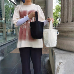 Solid Canvas Handbag Mini Bag Blank Graffiti Gift Bag