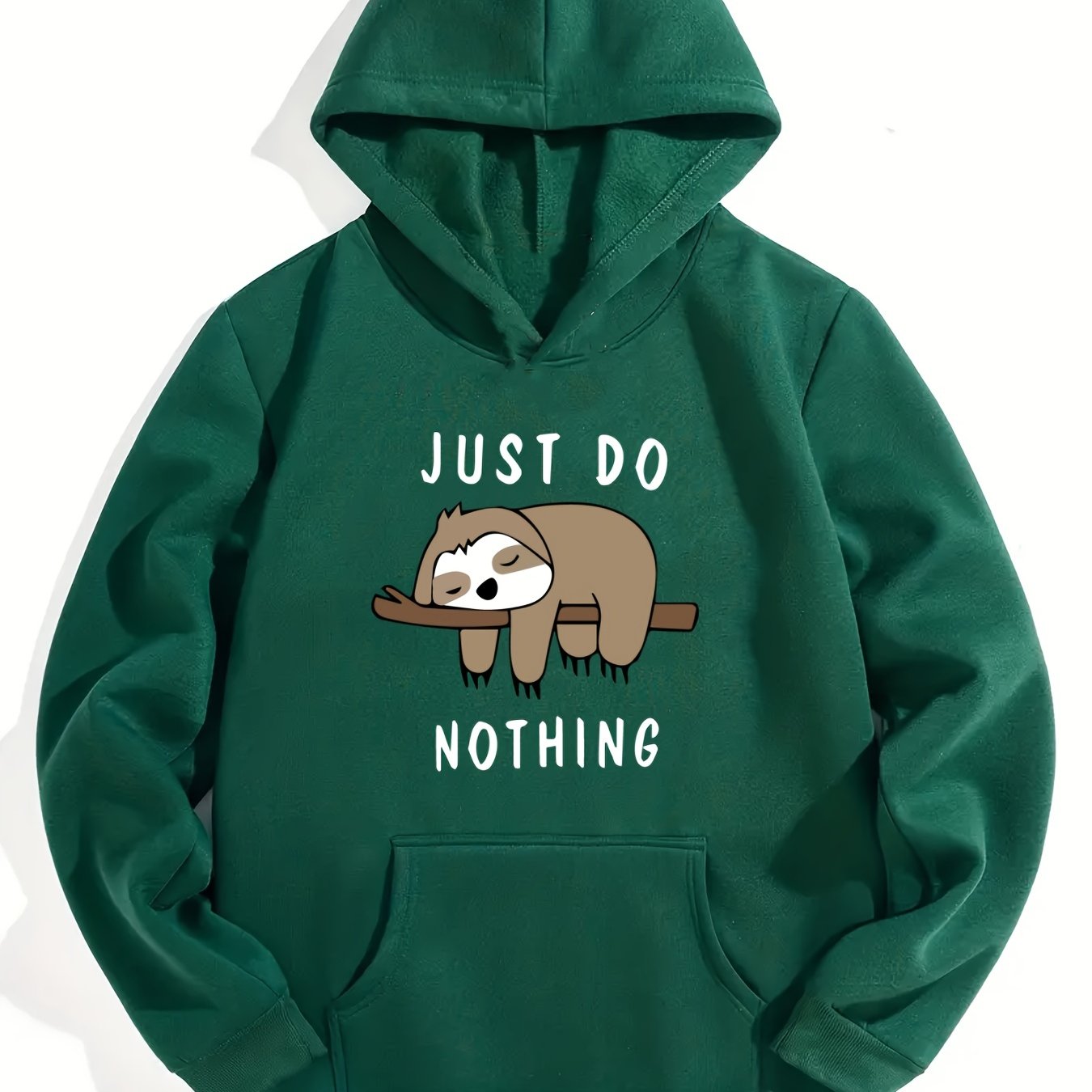 Girls Sloth Print Hooded Sweatshirt Top Long Sleeve Pullovers