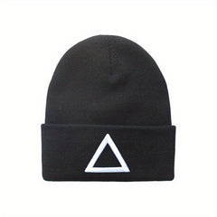 Embroidered Knit Hat for Men