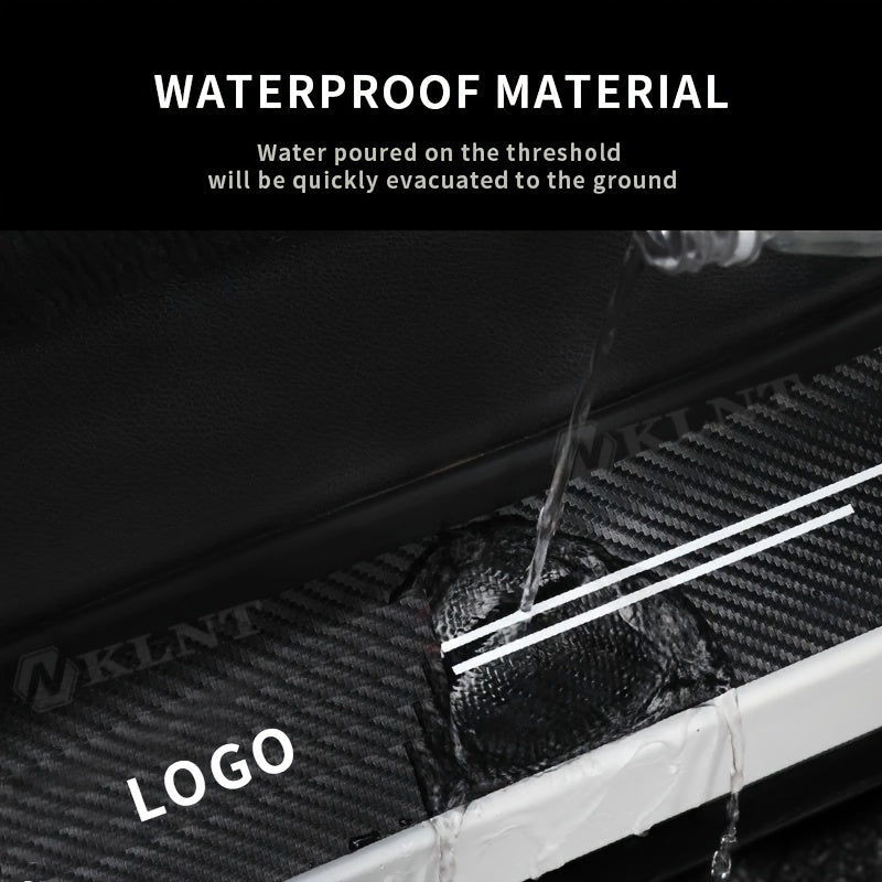 Carbon Fiber Pattern Car Threshold Strip Door Pedal Protection