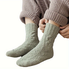 Men's Thermal Crew Socks Thick Plush Comfy Casual Unisex Winter Outdoor Wear