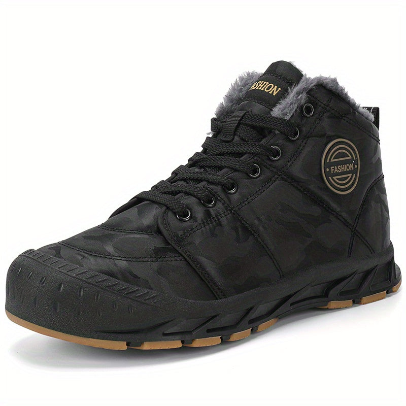 Men's Snow Boots Winter Thermal Shoes Windproof Hiking Boots