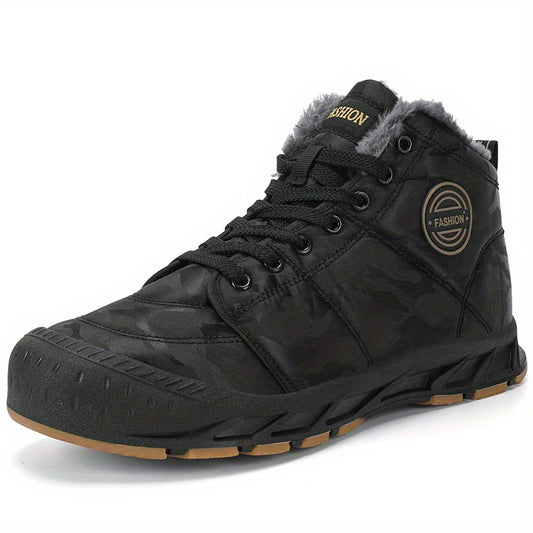 Men's Snow Boots Winter Thermal Shoes Windproof Hiking Boots