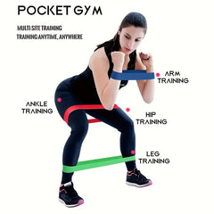 5pcs TPE Elastic Resistance Bands for Yoga Exercise & Stretching