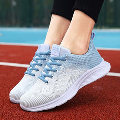 Breathable Gradient Mesh Running Shoes