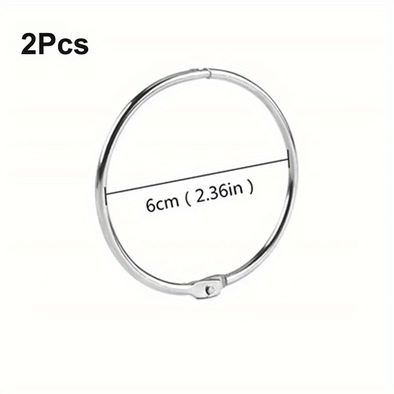 100pcs Ziplock Bags and 2pcs Metal Split Ring 5D DIY Diamond Painting Tools