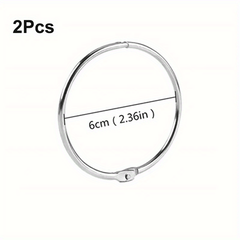 100pcs Ziplock Bags and 2pcs Metal Split Ring 5D DIY Diamond Painting Tools